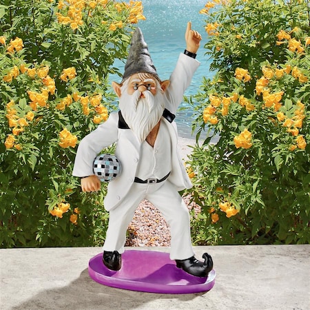 Design Toscano Disco Tony, Gnome Fever Statue QM15010
